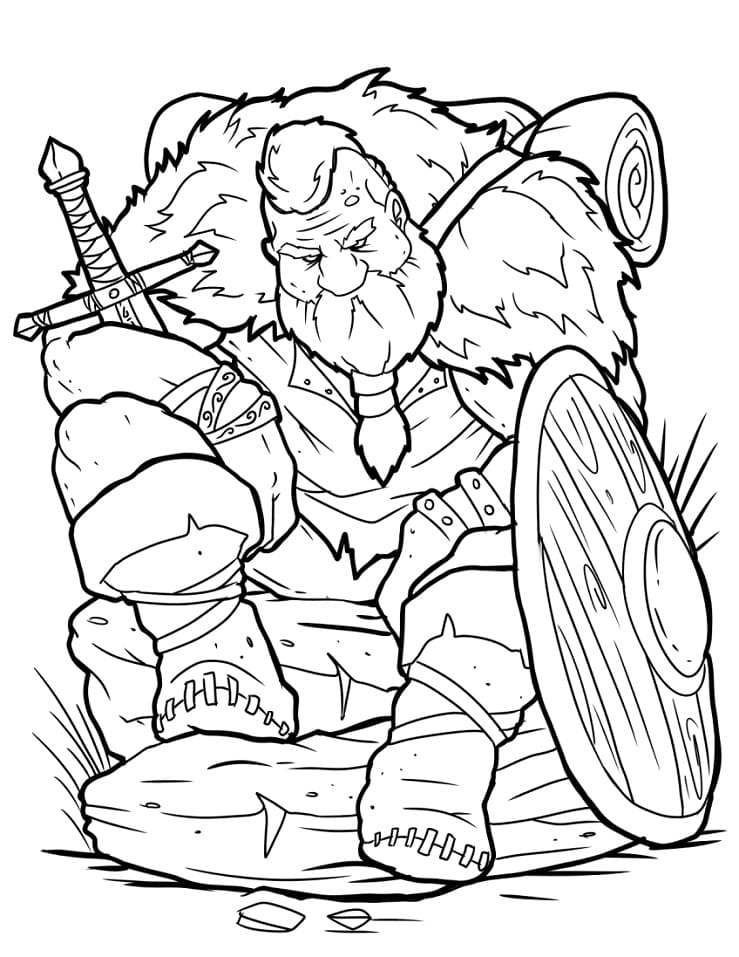 Viking Pour les Enfants coloring page