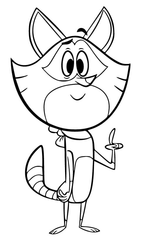 Adorable Taffy coloring page