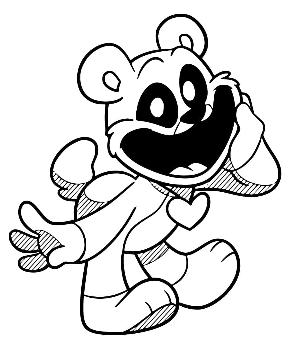 Bobby BearHug de Smiling Critters coloring page