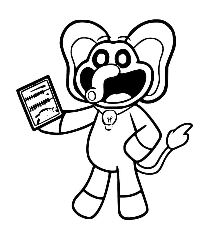 Bubba Bubbaphant dans Smiling Critters coloring page