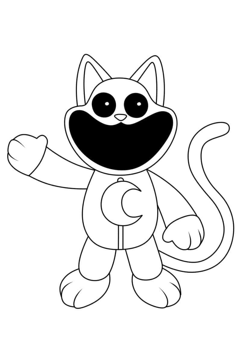 Catnap dans Smiling Critters coloring page