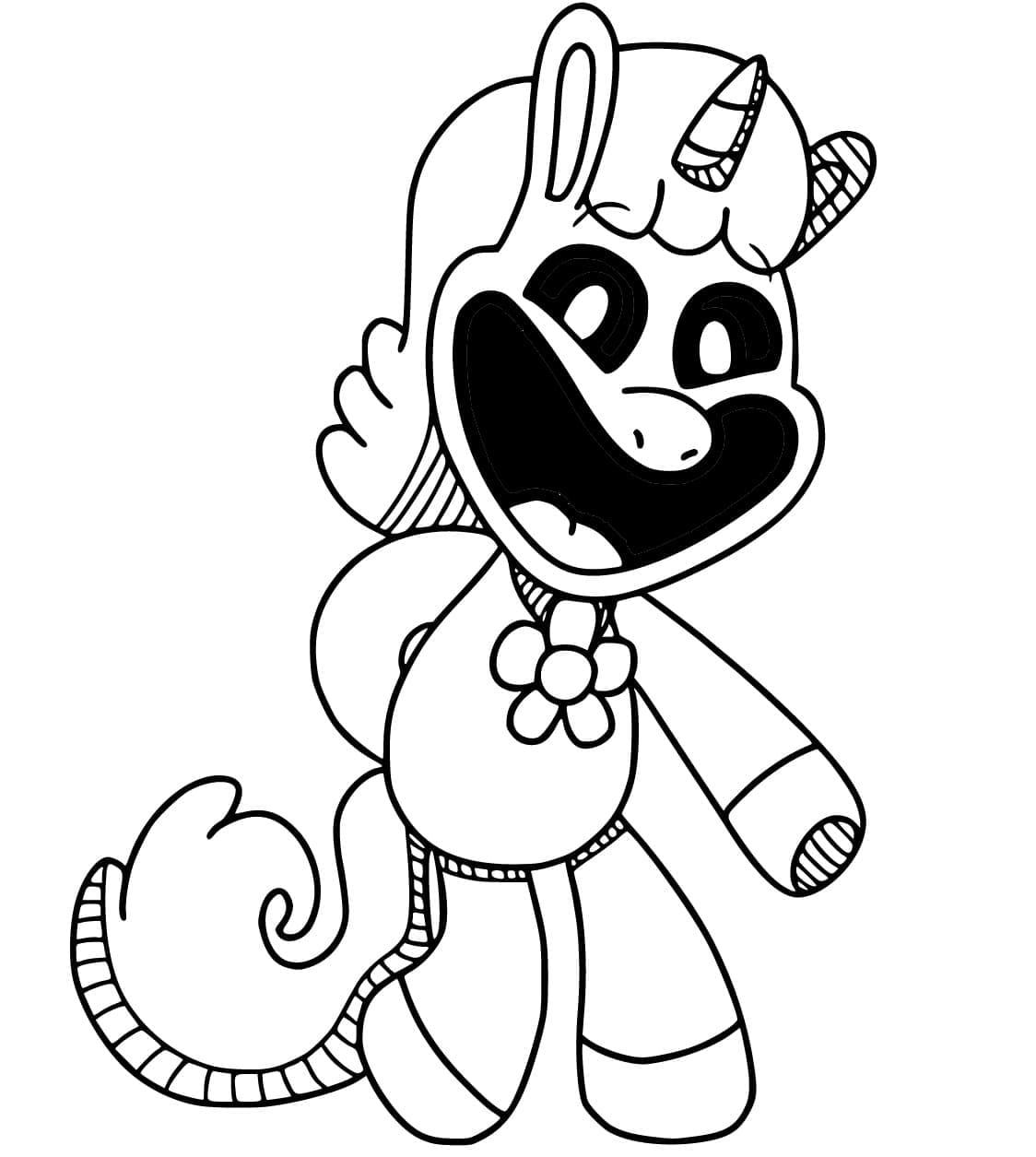 CraftyCorn Smiling Critters coloring page