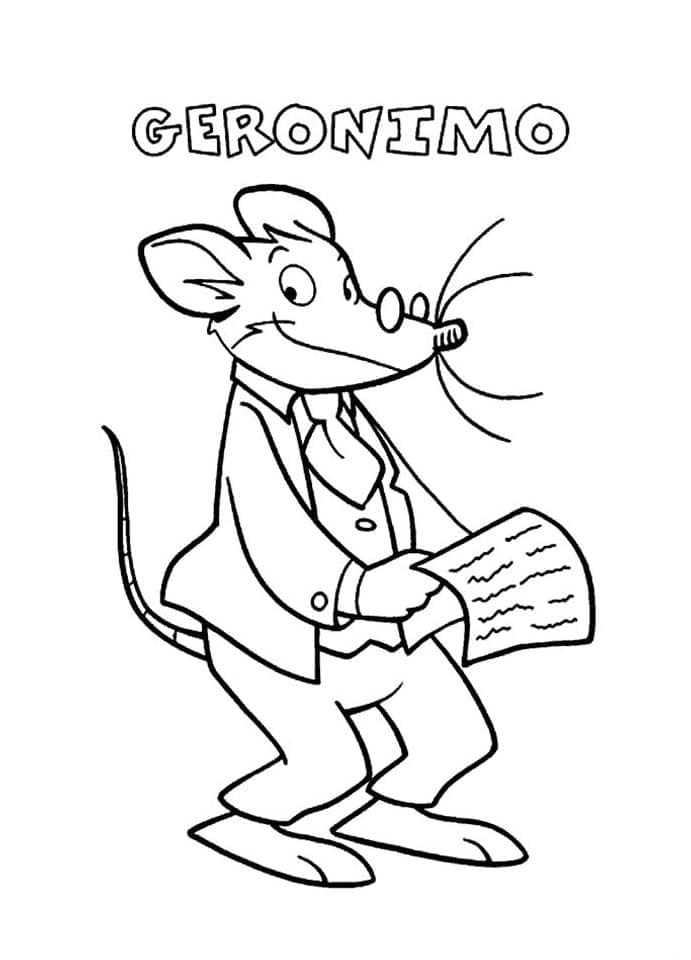 Dessin de Geronimo Stilton Gratuit coloring page