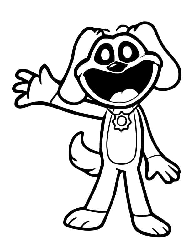 DogDay dans Smiling Critters coloring page