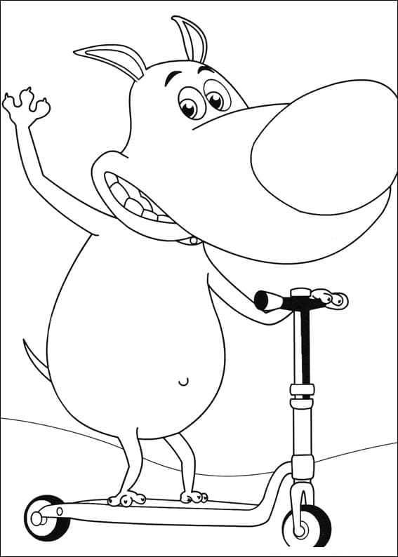 Grabouillon Amical coloring page