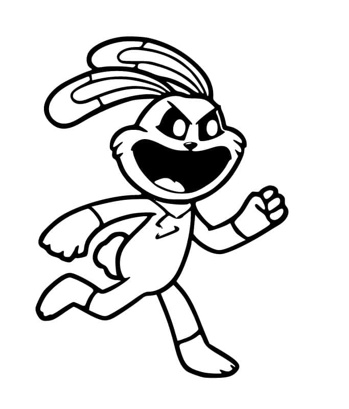 Hoppy Hopscotch dans Smiling Critters coloring page