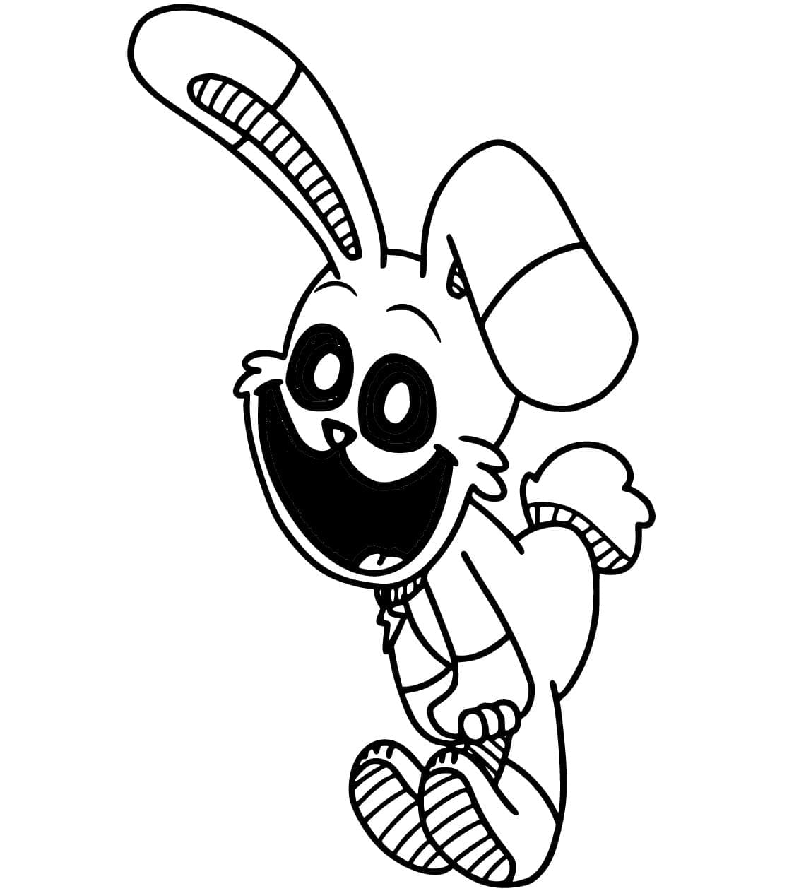 Hoppy Hopscotch Smiling Critters coloring page