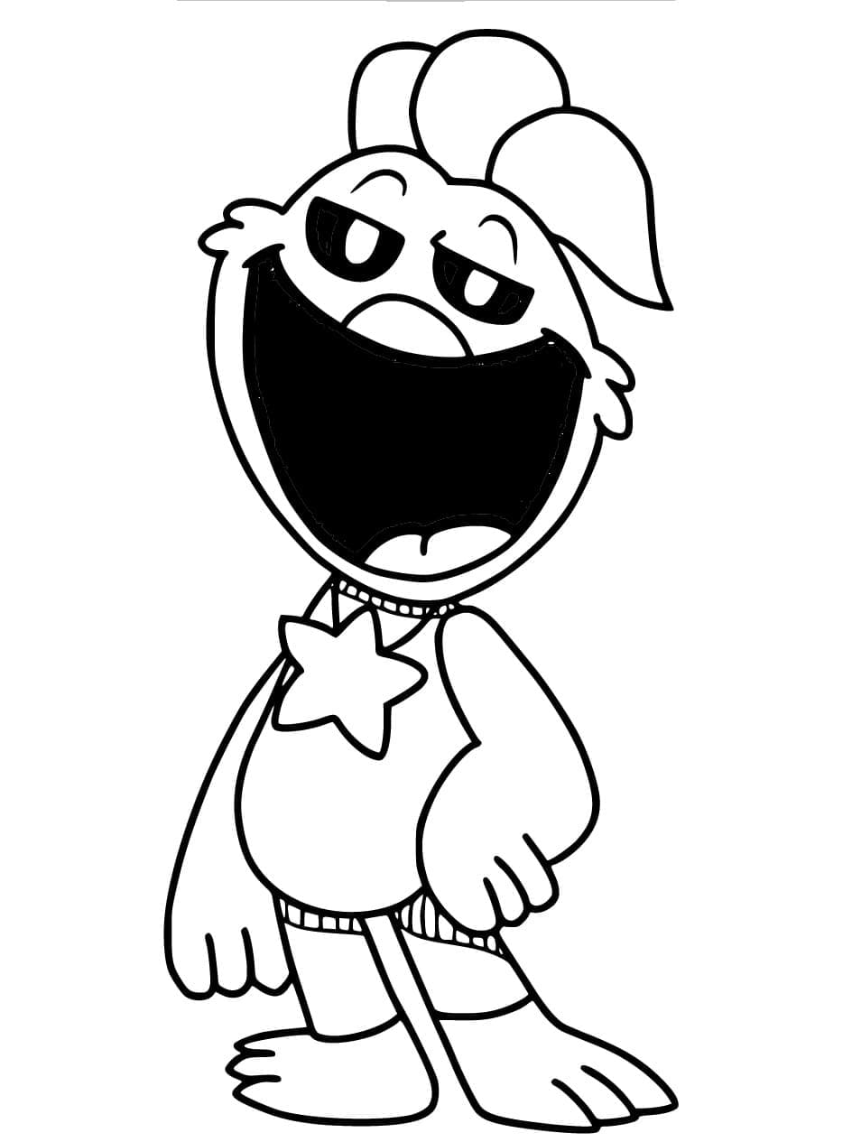 KickinChicken Smiling Critters coloring page