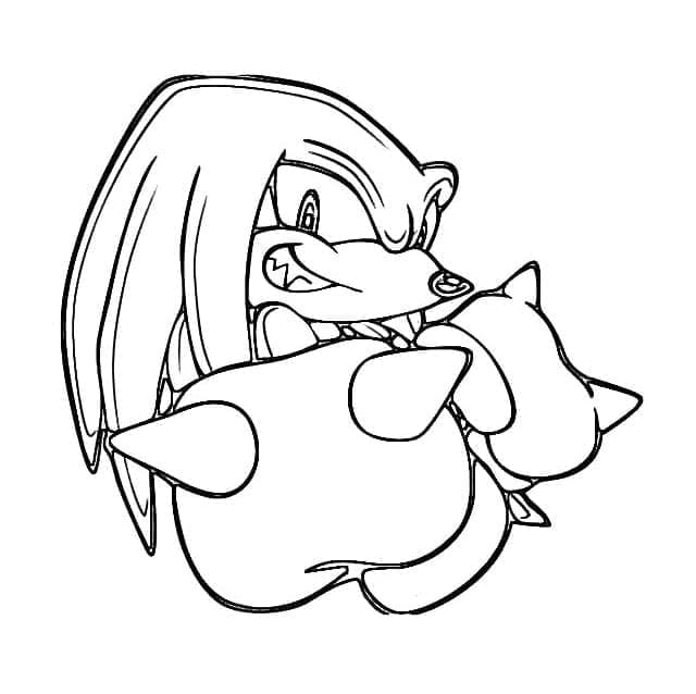 Knuckles Fort coloring page