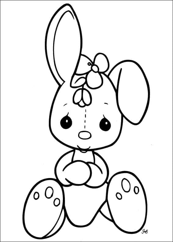 Lapin Moments Précieux coloring page