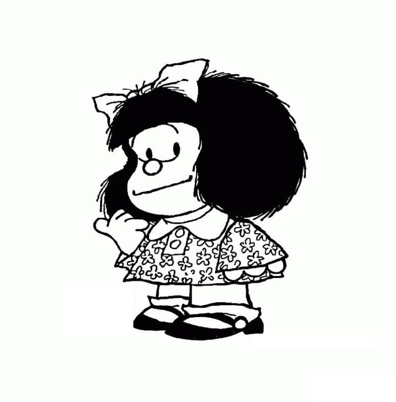 Coloriage Mafalda Amicale