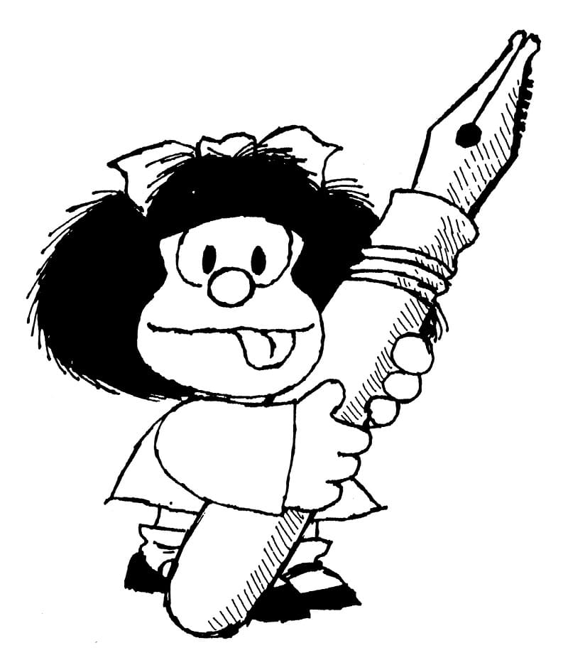 Mafalda Drôle coloring page