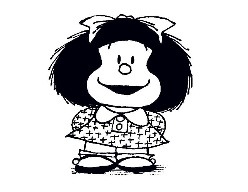 Coloriage Mafalda Joyeuse