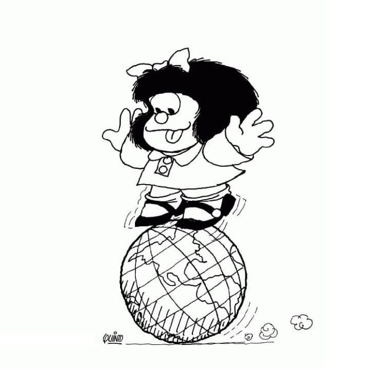 Coloriage Mafalda Mignonne