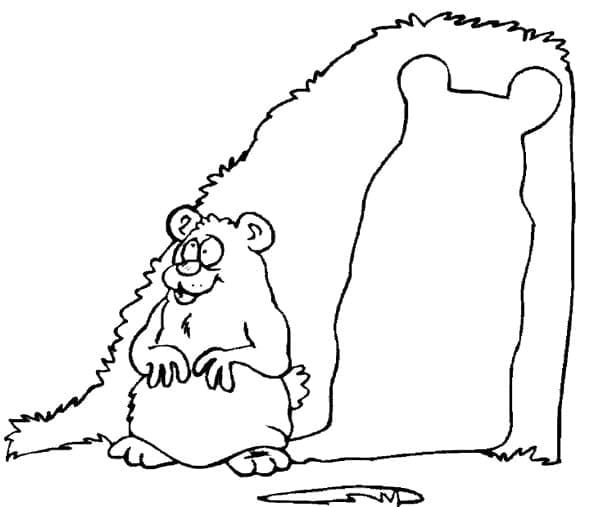 Marmotte très Drôle coloring page