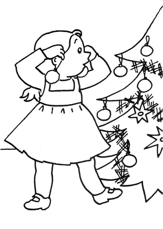 Mimi Cracra à Noël coloring page