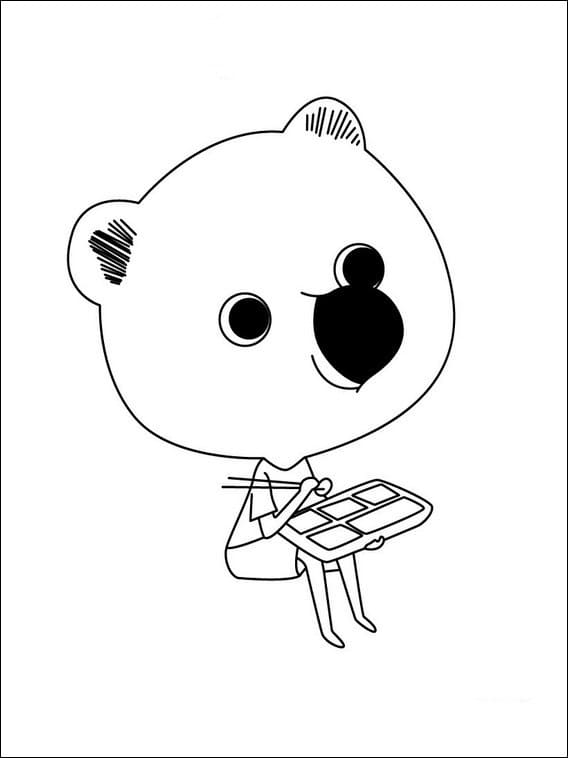 Mouk Amical coloring page