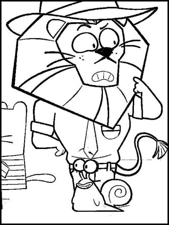 Ollie et Moon 14 coloring page