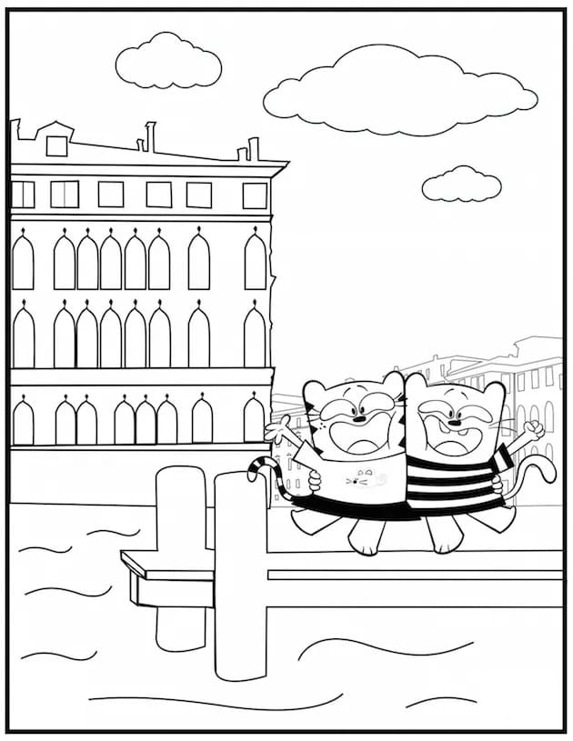 Ollie et Moon 16 coloring page