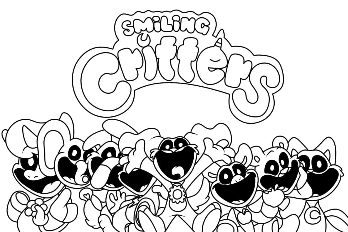 Personnages de Smiling Critters coloring page