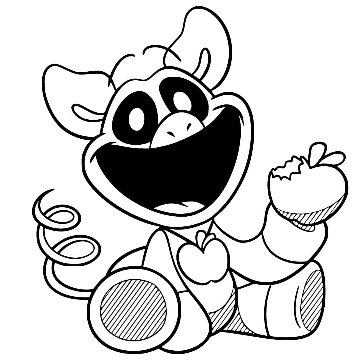 PickyPiggy Smiling Critters coloring page