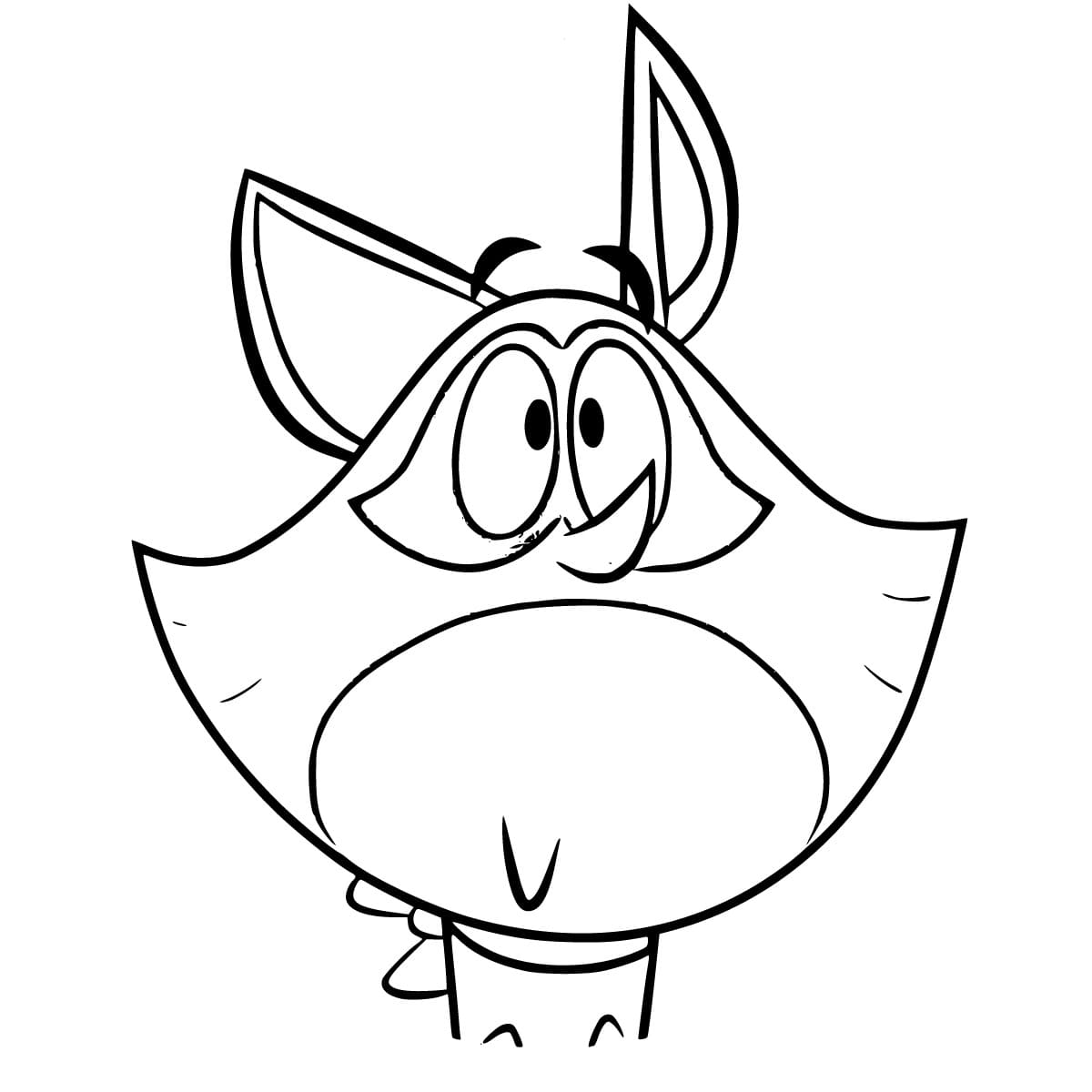 Taffy Souriant coloring page