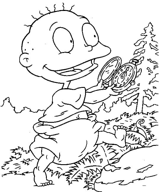 Tommy Cornichon coloring page