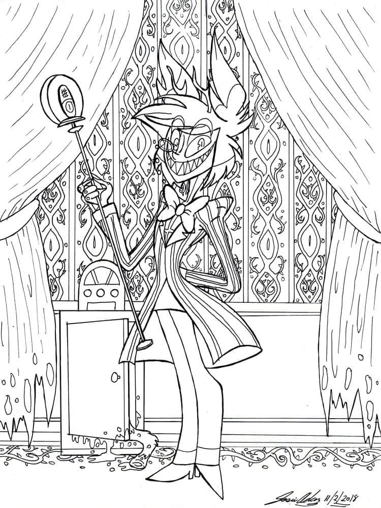 Alastor coloring page