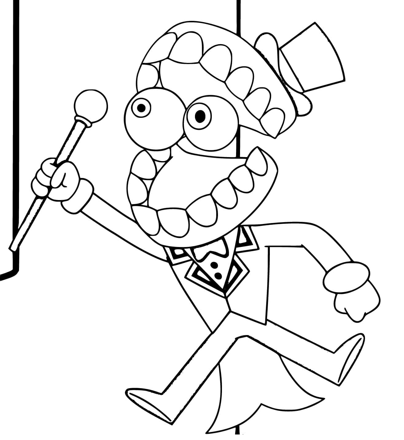 Caine The Amazing Digital Circus coloring page