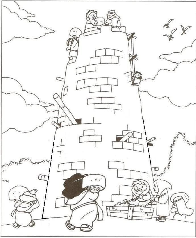 Image de Tour de Babel coloring page