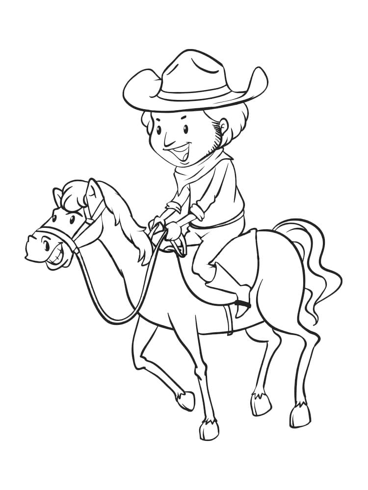 Petit Cow-boy coloring page