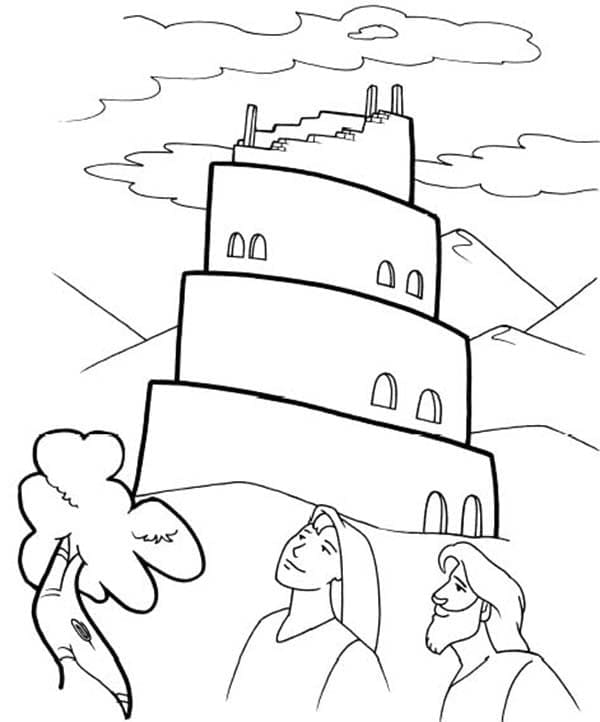 Tour de Babel 3 coloring page