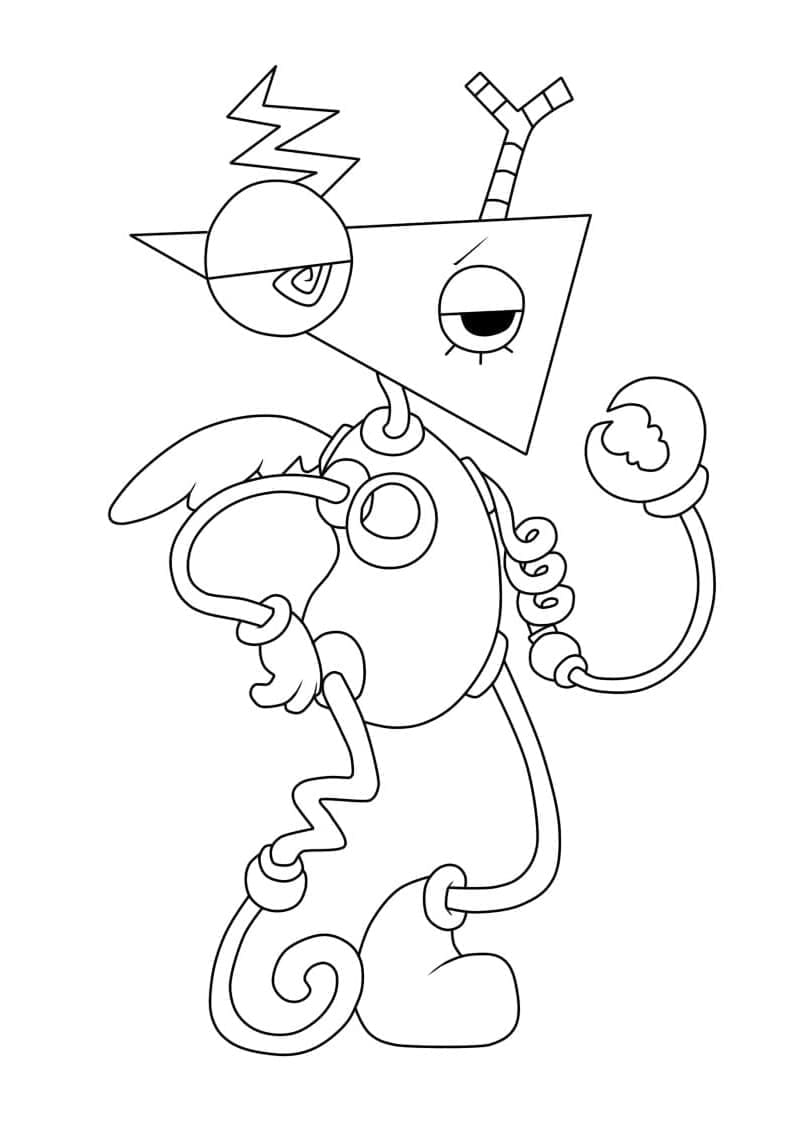 Zooble de The Amazing Digital Circus coloring page