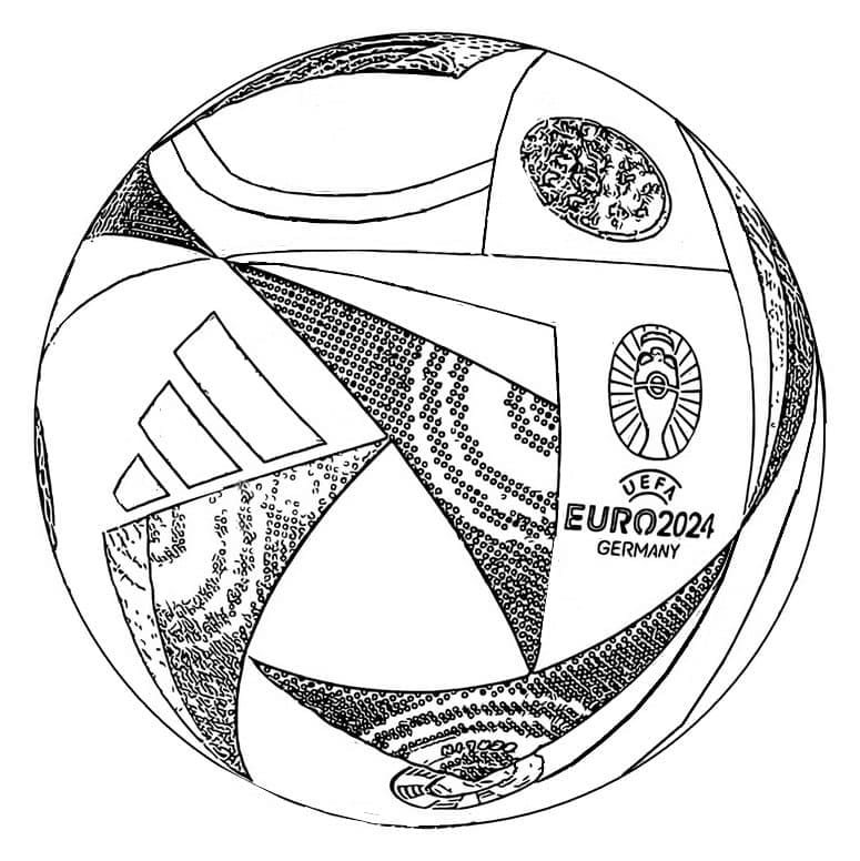 Coloriage Ballon de l'UEFA Euro 2024