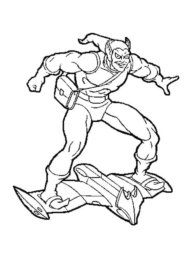 Bouffon Vert Marvel coloring page