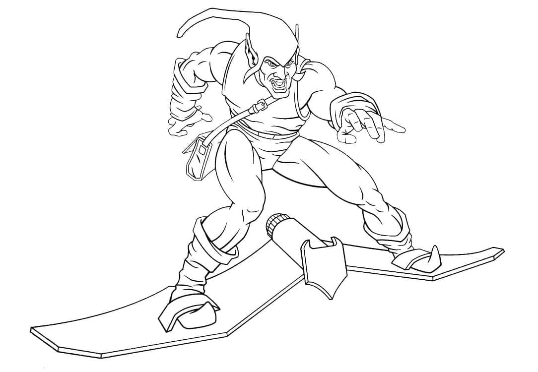 Bouffon Vert Volant coloring page
