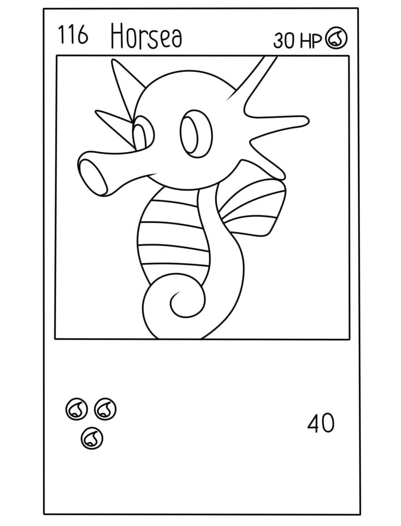 Carte Pokémon Hypotrempe coloring page