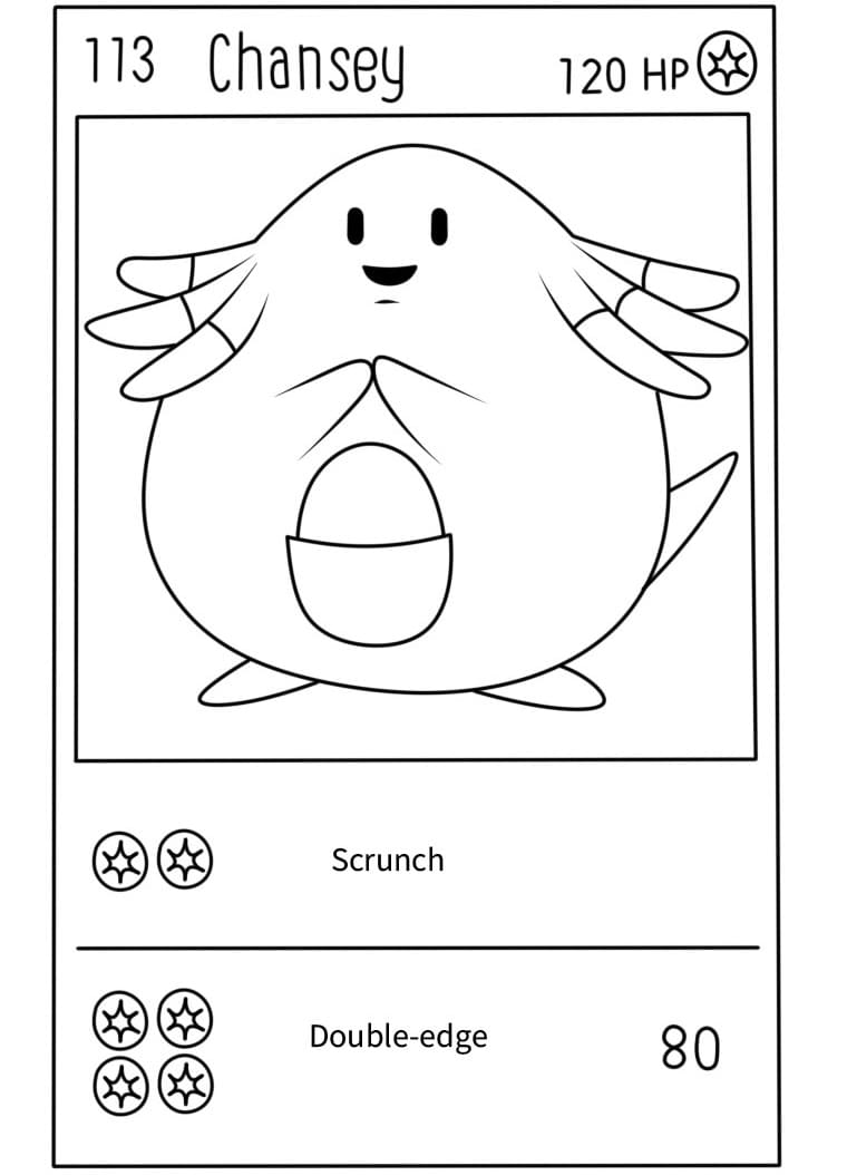 Carte Pokémon Leveinard coloring page