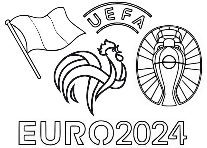 Dessin de Euro 2024 coloring page