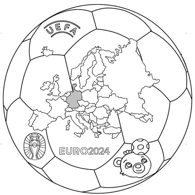 Coloriage Dessin de UEFA Euro 2024