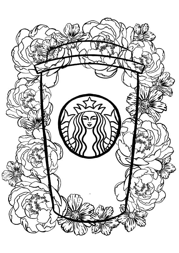 Dessin Gratuit de Starbucks coloring page