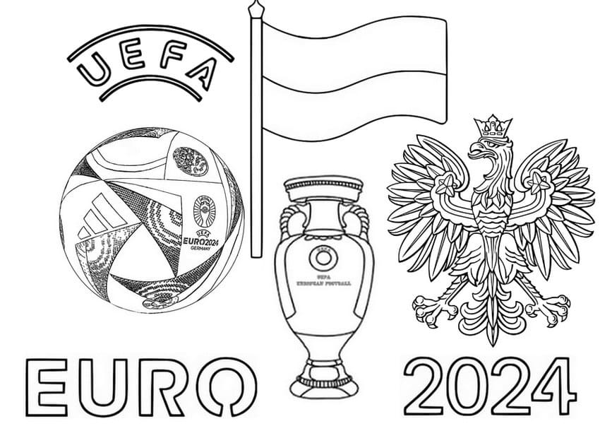 Coloriage Image de Euro 2024