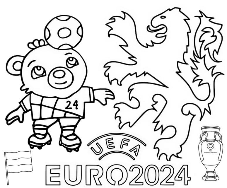 Coloriage Image de l’UEFA Euro 2024