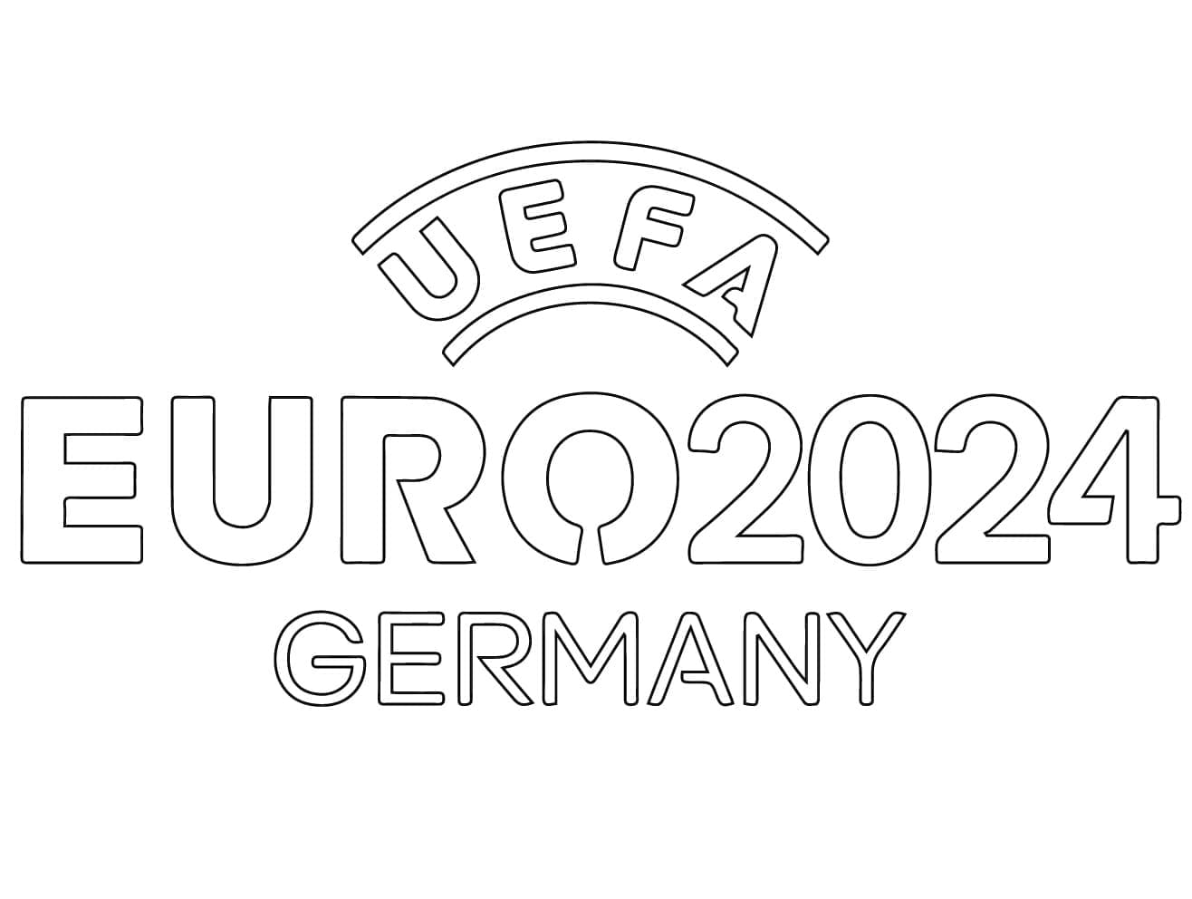 Coloriage UEFA Euro 2024