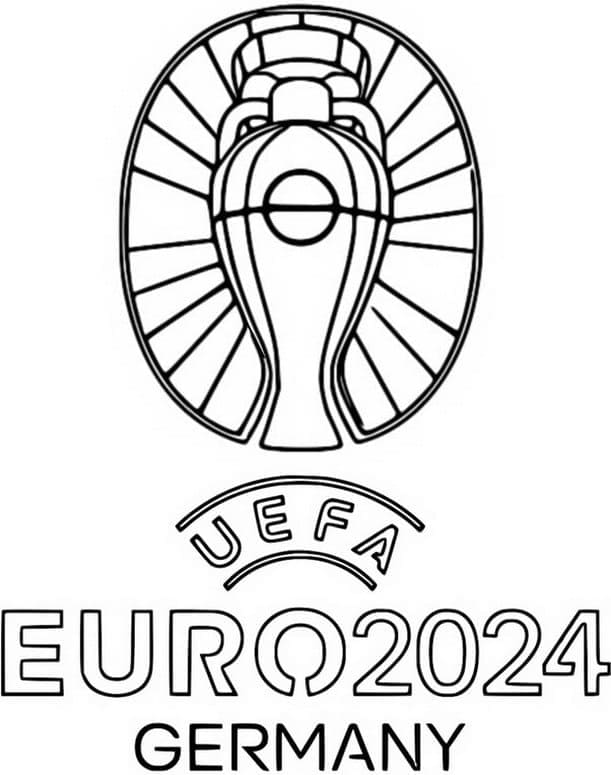 Logo Euro 2024 coloring page