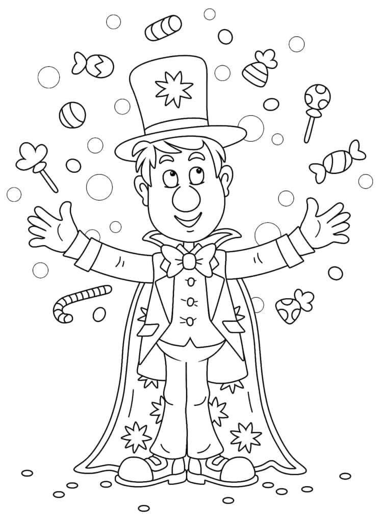 Magicien Incroyable coloring page