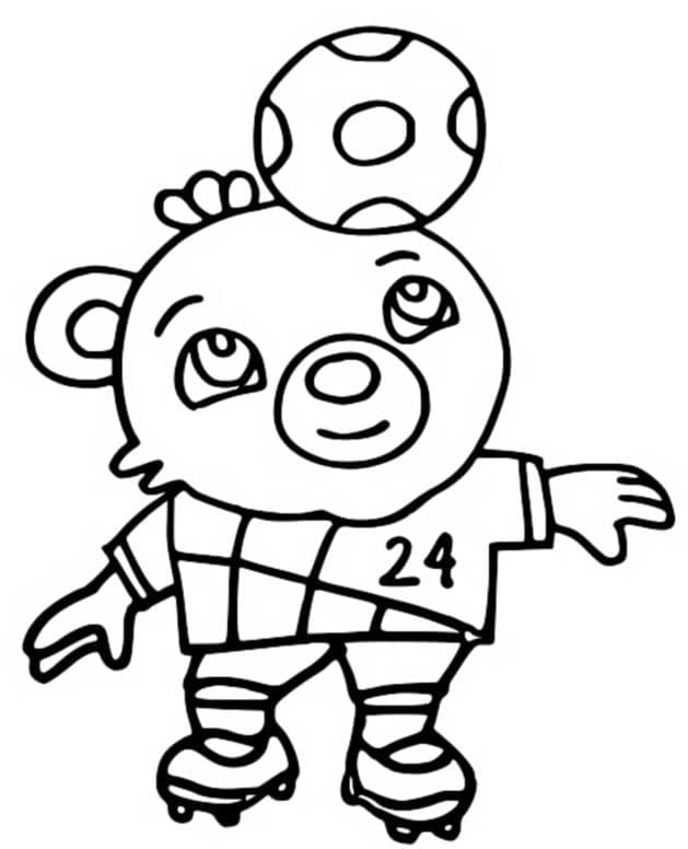 Coloriage Mascotte de l'Euro 2024