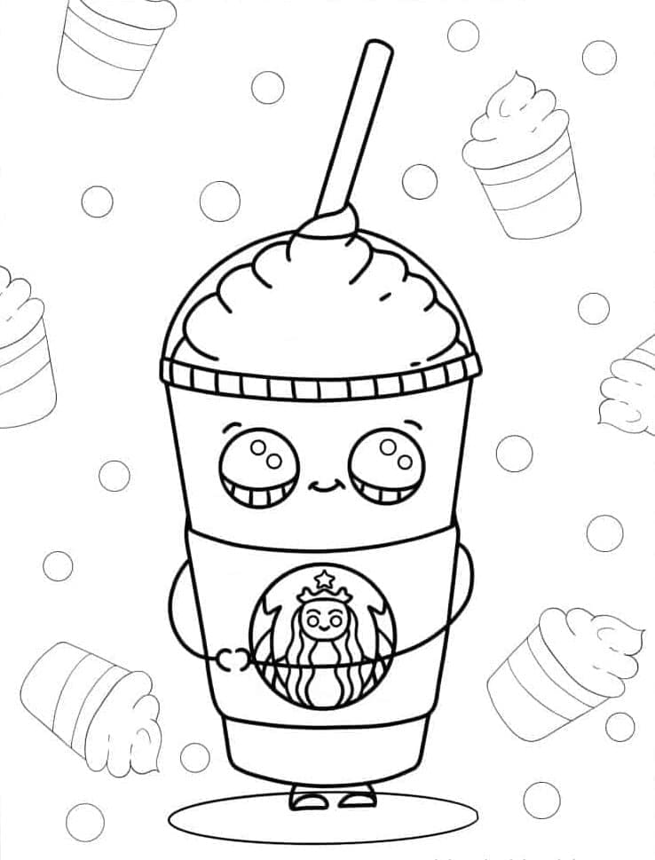 Starbucks Adorable coloring page