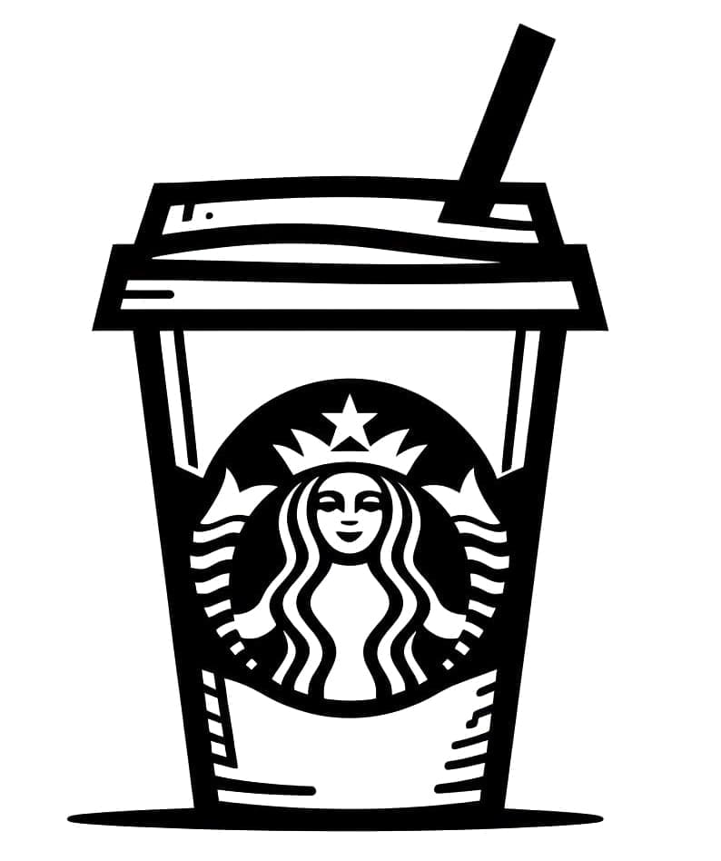 Tasse Starbucks coloring page