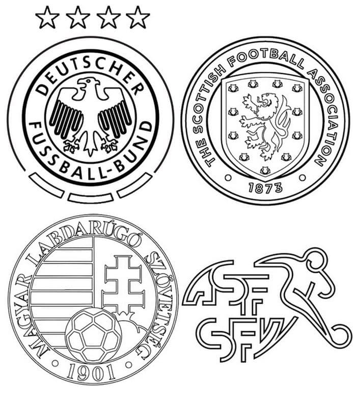 UEFA Euro 2024 Groupe A coloring page